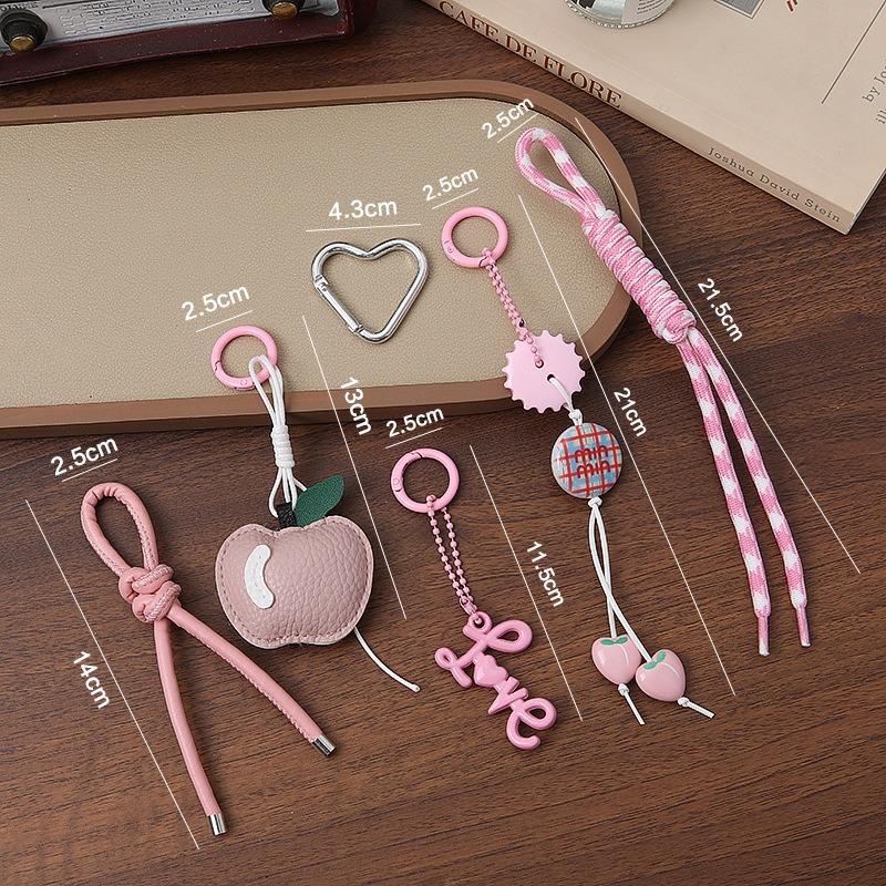 New handwoven rope creative apple bag pendant fashion keychain pendant cute personalized car pendant