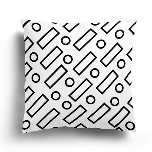 Nordic Black and White Simple Geometric Printing Pattern Cushion Cover Home Living Room Sofa Decoration Pillow Pillow Cover