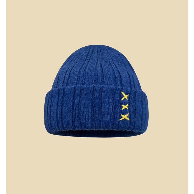 Women's Autumn and Winter Versatile Japanese Letters In Winter Baotou Ear Protection and Warm Cold Hat Men's Face Showing Small Knitted Hat