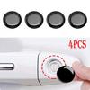 4pcs Black 20mm Car Door Lock Keyhole Protector Stickers Cover Trim Accessories