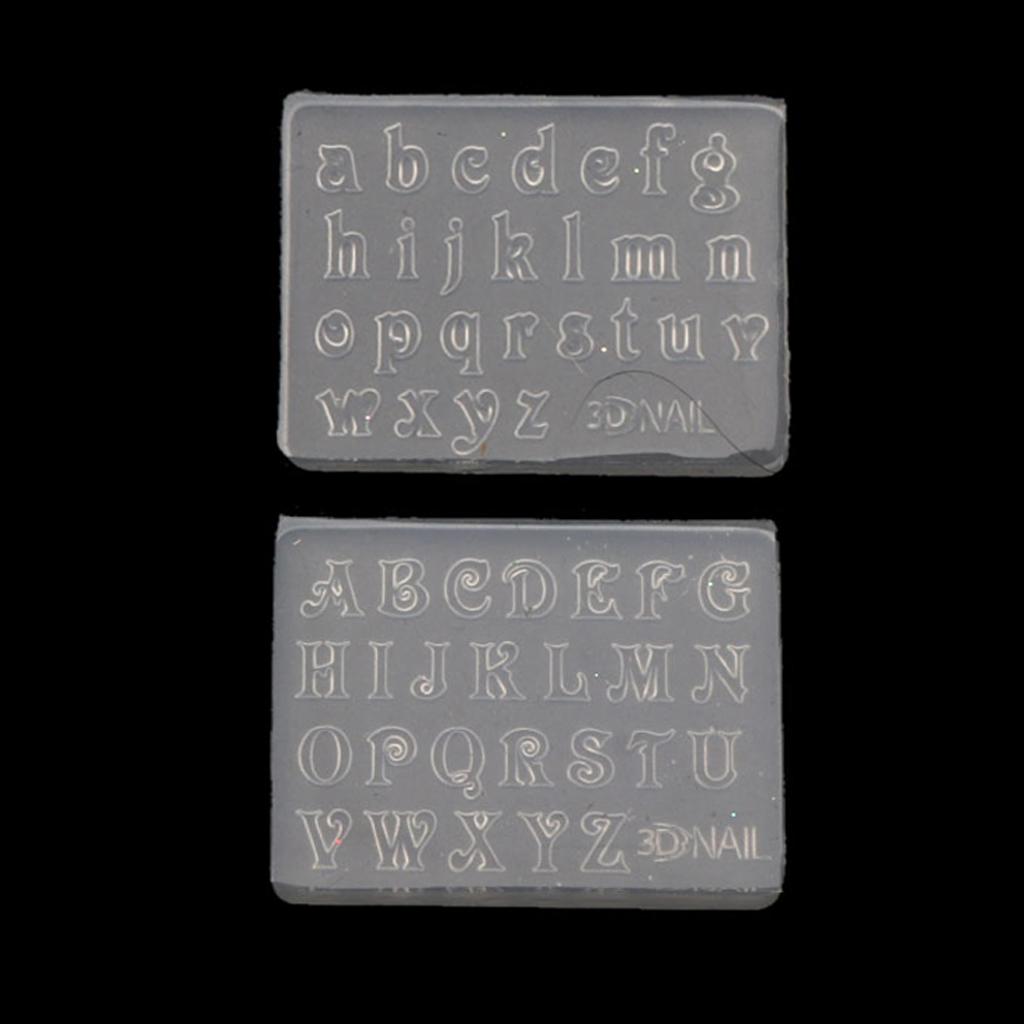 English Letters Numbers Keychain Mold Pendant Handmade Mold Nail Art Crafts