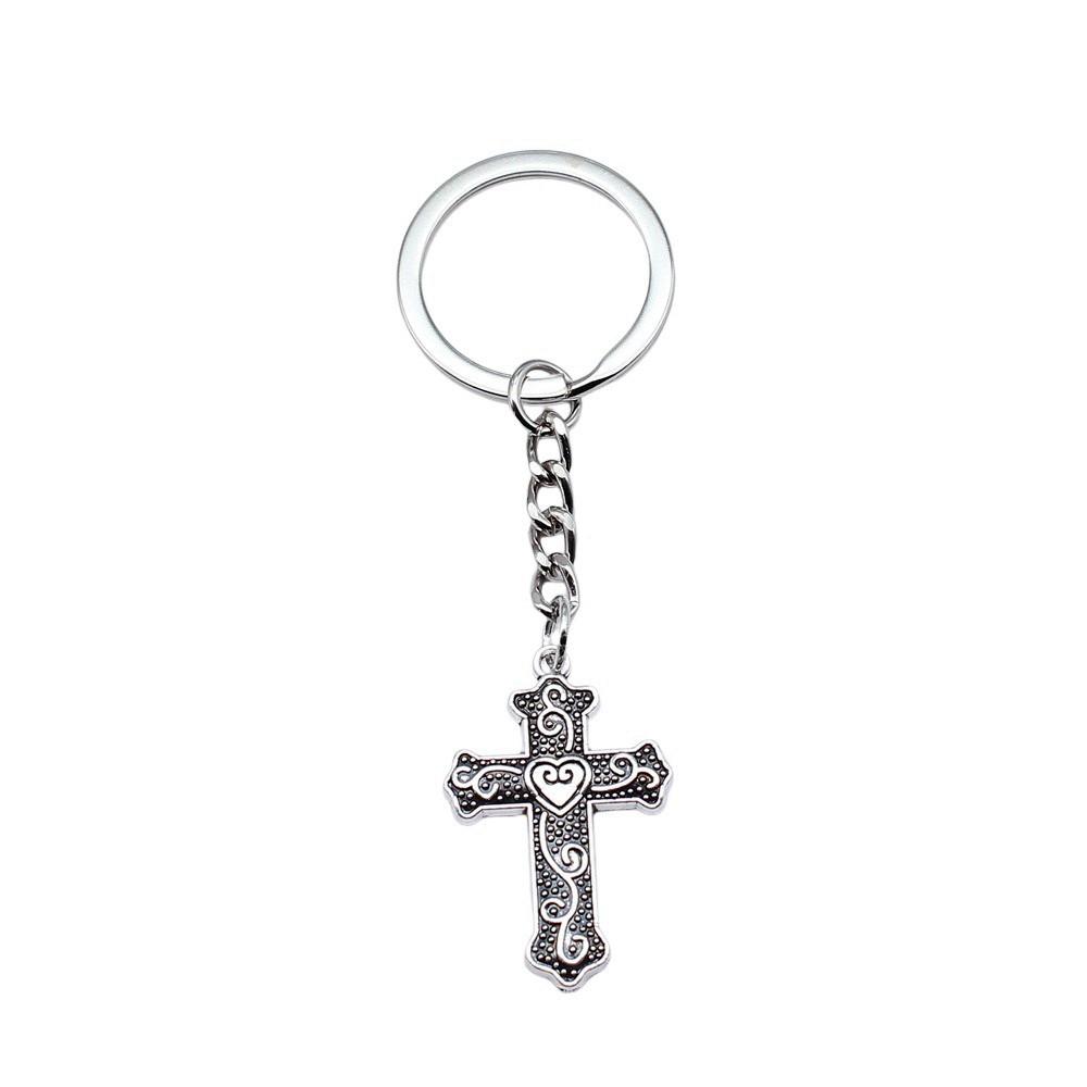 Portachiavi con Ciondolo Croce Ankh Amuleto Egiziano Portachiavi Anello 28mm