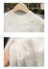 Women's 100% Pure Cashmere Brushed Long Sleeve Turtleneck Pullover Sweater - Loose Fit and Versatile 