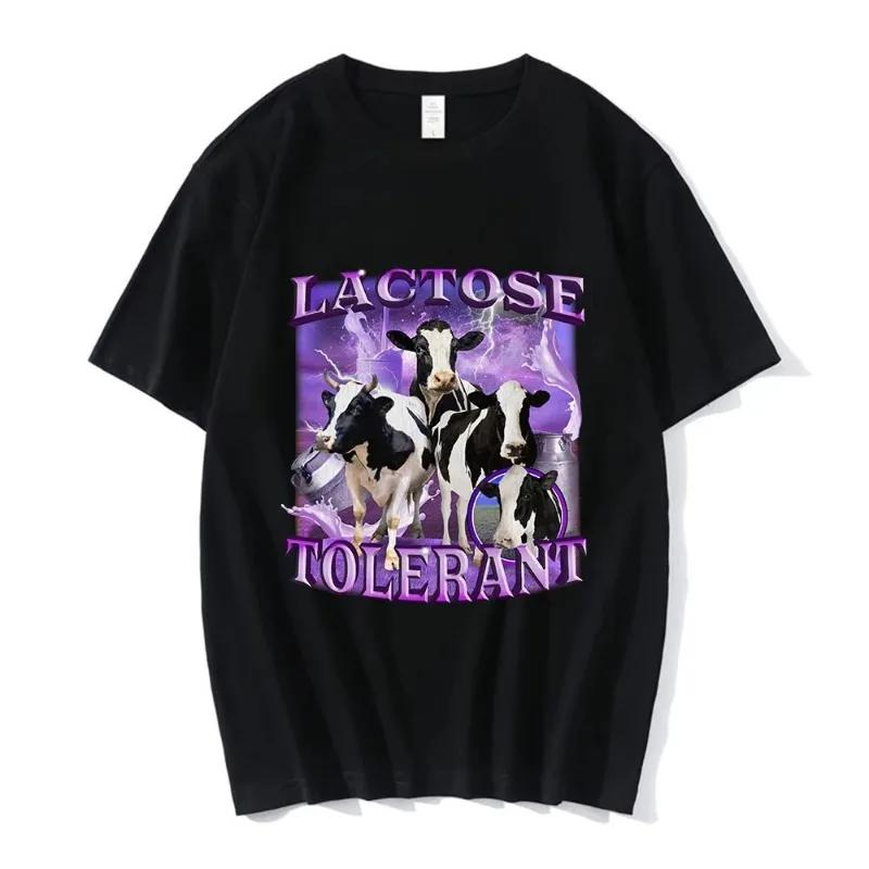 

Lactose Tolerant Funny Meme Graphic TShirt Vintage Fashion Sleeve Casual Cozy T Shirts Harajuku Sleeve Casual Aesthetic Clothes S