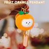 Cute Fruit Orange Pendant Plush Toy Doll Bag Hanging Ornament Keychain As A Gift For Girlfriend