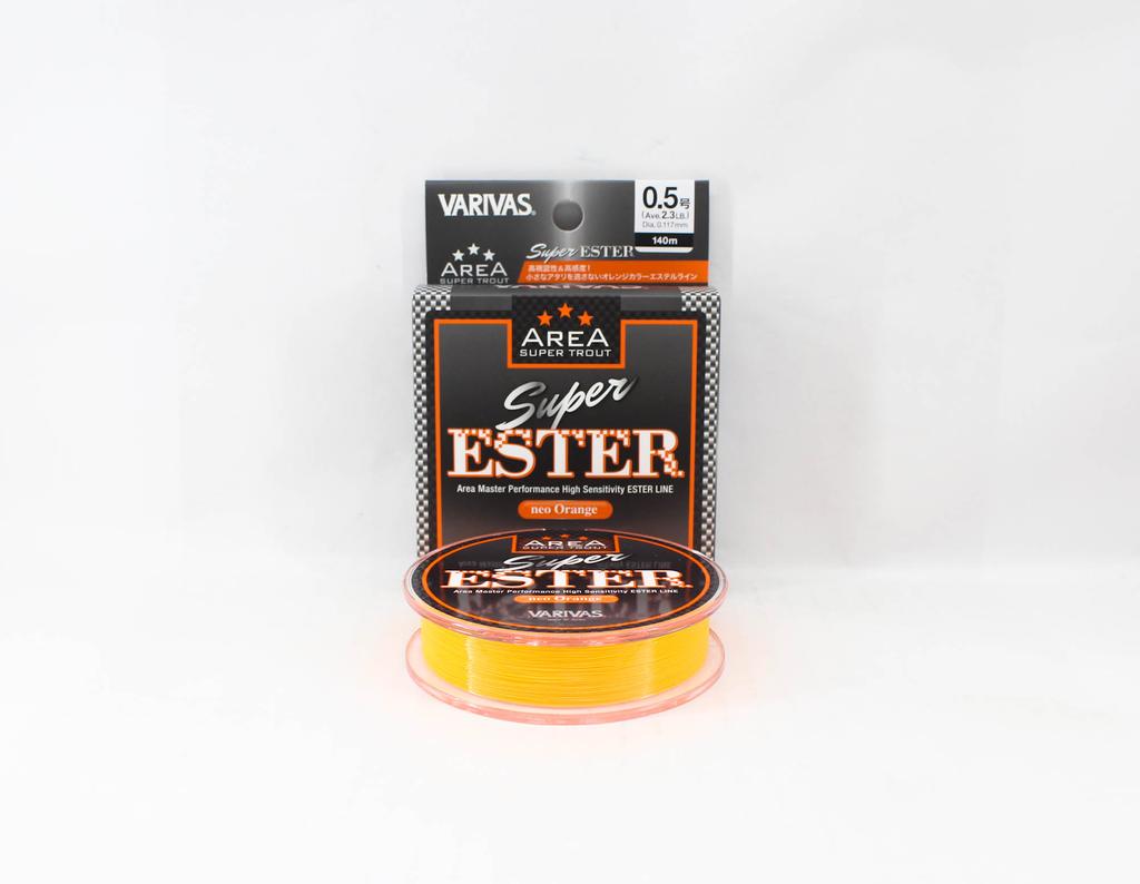 Varivas Ester Line Super Trout Area Laranja 140m 0,5, 2,3lb (7976)