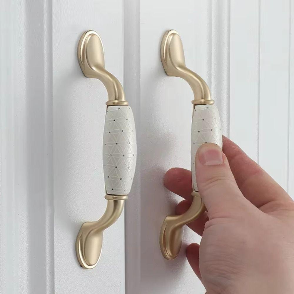 Vintage Furniture Handle Wear Resistant Drawer Knobs Durable Wardrobe Door Pulls  Shoe Cabinet