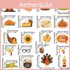Paper Thanksgiving Day Photo Booth Accessories For Holiday Event Decor Set