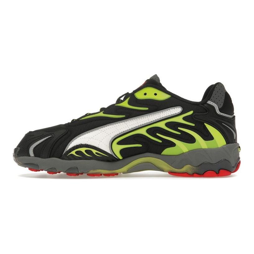 A$AP Rocky X Puma Inhale Black Lime Pow Unisex Sneakers Warm-White 402459-01