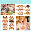 Funny Thanksgiving Party Decorative Glasses For Photos Autumn Maple Leaf Thanksgiving Paper Glasses Characters)