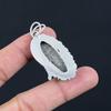 Natural Stingray Coral Gemstone Jewelry 925 Sterling Silver Pendant For Girls