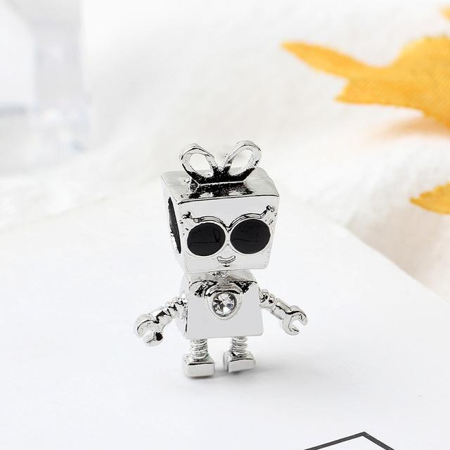 Originálny náramok na panvicu s čiernym smaltom Disny korálky Mary Poppins DIY náramky pre ženy luxusné šperky doplnky vianočný darček
