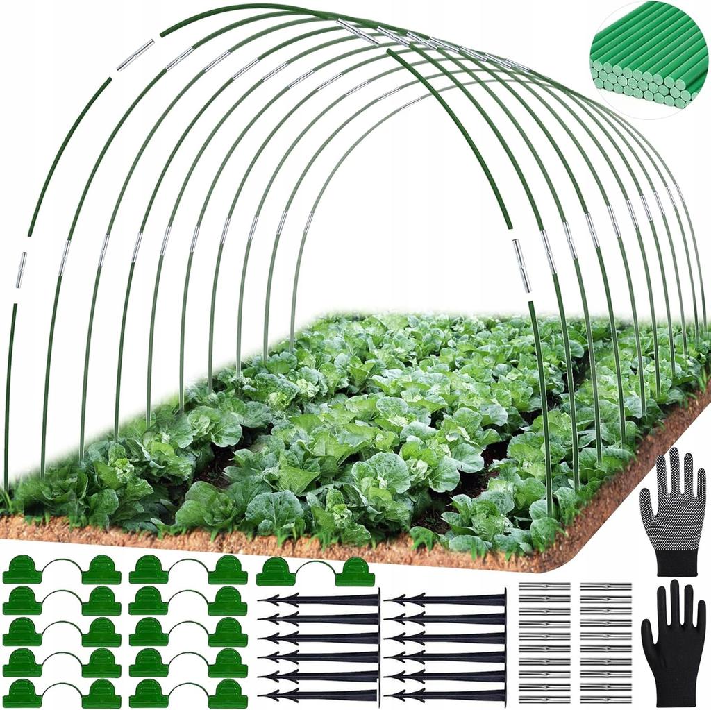 Łuki Tunelowe Tunel Foliowy 38 Cm Zestaw 90 El Do Tunelu Foliowego