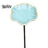 Bee Drinking Fountain Waterer with Stand, Butterfly Station Garden Art, Durable Metal Ornament Flower Bird Bath for Outdoor Yard, Pollinator