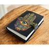Hamsa Eye Leather Journal, Handmade Sketchbook, Dream Diary