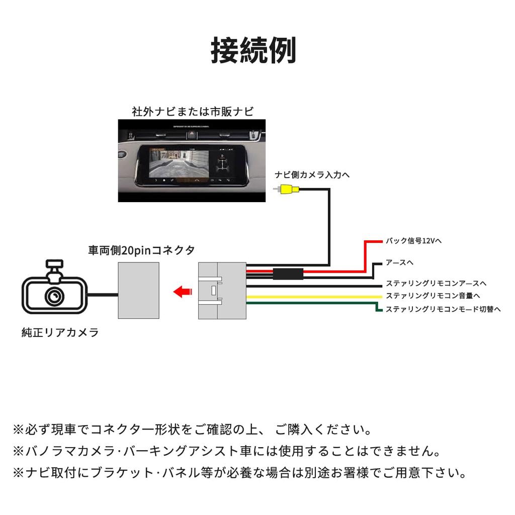 OTORAM Backup Camera Cable for Commercial Navigation Pixis Tanto Move Mira Move and Mira Compatible with connector Compatible/Interchangeable