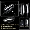 Versatile Clear Gel Nail Tips Transparent Nail Extensions Great for Daily Wear