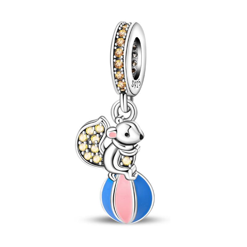 Fun Copper Magic Hat Card Graffiti Amusement Park Circus Charms Beads Fit Pan Original Bracelets Diy Fine Jewelry