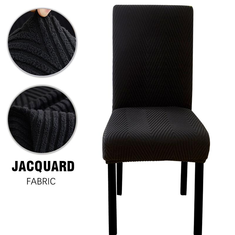 Jacquard Dining Chair Slipcover Chair Furniture Protector Stretch Chair Covers for Dining Room, Restaurant, Kitchen, Party,Hotel