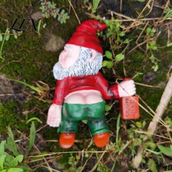 Lively Courtyard Decoration Funny Drunk Dwarf Garden Decoration, Gnome Statue, Resin Sculpture Weatherproof Yard Ornaments for Outdoor Lawn