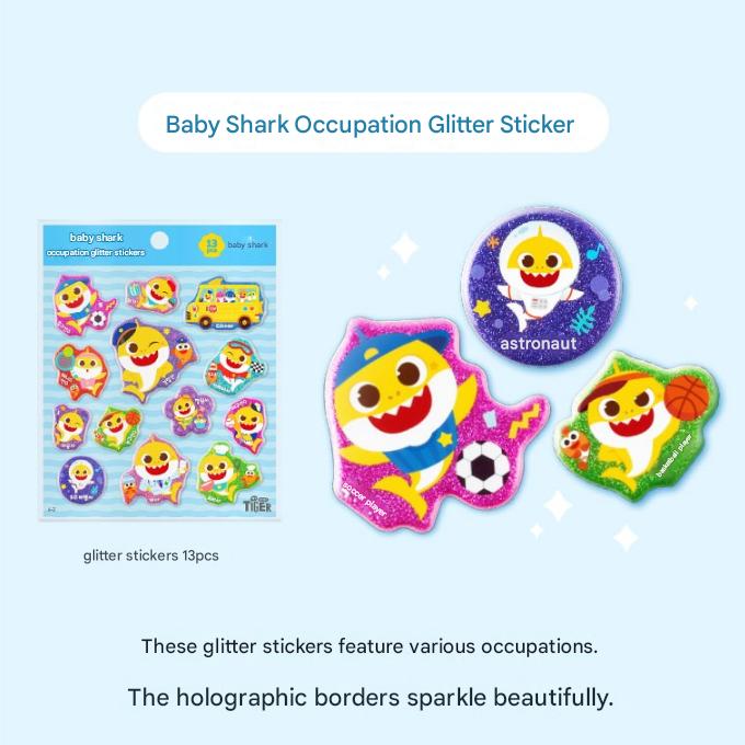Made In Korea - Pinkfong Baby Shark Sticker Series (10 Options)