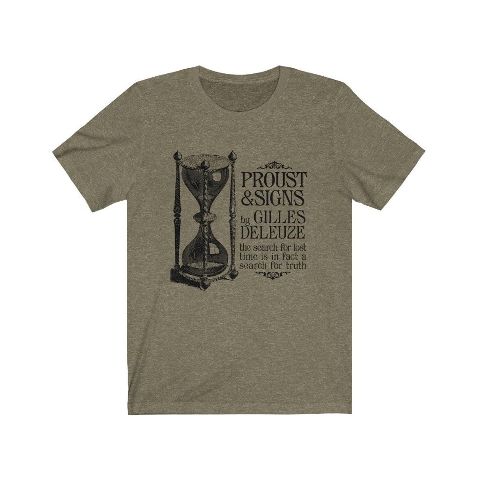Deleuze Proust and Signs Philosophy T-shirt 4XL
