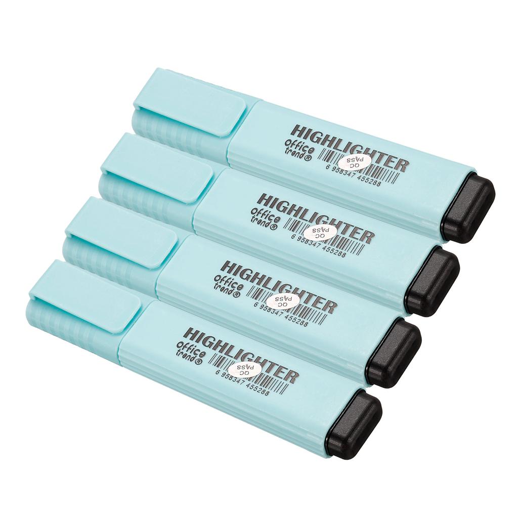 Pachet 4/6 Pixuri Highlighter Fermecătoare Uscare Rapidă Vârf Lat Marcatoare pentru Subliniere și Scris Rechizite Școlare Papetărie