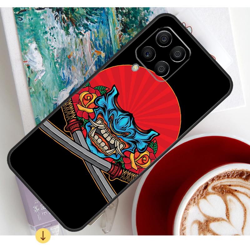 Hannya Demon Oni Case For Samsung Galaxy M13 M16 M11 M21 M31 M20 M23 M54 M14 M34 M52 M32 M12 M36 M56 M15 M55