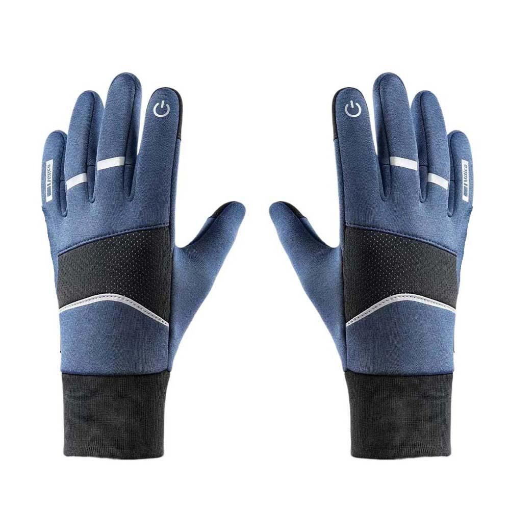 Polar Fleece Plush Thickened Gloves Soft Finger Mittens Satin Unisex Windproof Gloves  Women