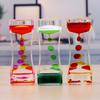 Liquid Motion Bubbler Oil Hourglass Eye-catching Exquisite Attractive Acrylic Ornament Sensory Toy Office Use