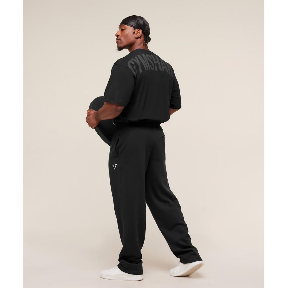 Gymshark Power T-Shirt Schwarz Asphaltgrau A4b9w Bcyl