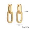 Manchette d'oreille tendance double anneau ovale avec cristaux complets Boucles d'oreilles mode uniques pour femmes