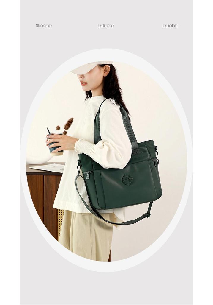 2026 New Large Capacity Lightweight Nylon Women's Crossbody Handbag: Simple, Versatile, and Casual