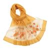 Luxury Shiny Lace Scarf Silk Women Hijab Soft Wool Shawls and Wraps Large Flower Thin Scarves Foulard Female Bufanda  New