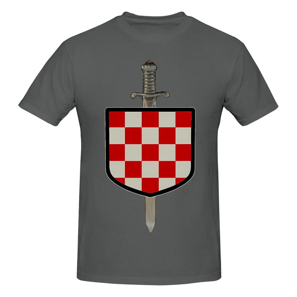 Funny Hrvatski Vitez Croatian Knight Croatia Crest Unisexs Printed TShirt Unisex T shirtUnisexga