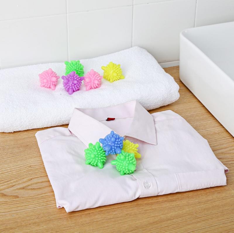 Wiederverwendbares Reinigungsgerät Waschkugel Magische Wäschetrocknerkugeln Superstarke Dekontamination Badezimmerreiniger Zufällige Farbe