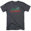 Gumby On Logo Adult Charcoal T Shirt