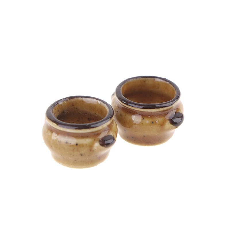 1:12 Dollhouse Ceramics Pot Bowl Tableware Vegetable Bowl Soup Bowl Kitchen Toy