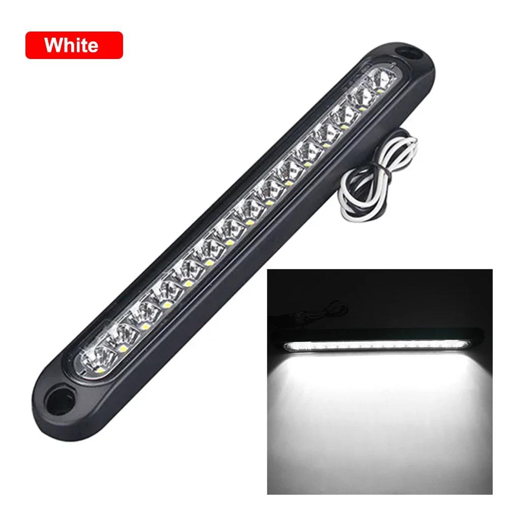 12V 24V Car Brake Light 15 Led Car Brake Light Bar Rear Brake Light Side Marker Turn Signal Stop Lamp Warning For Trailer Truck