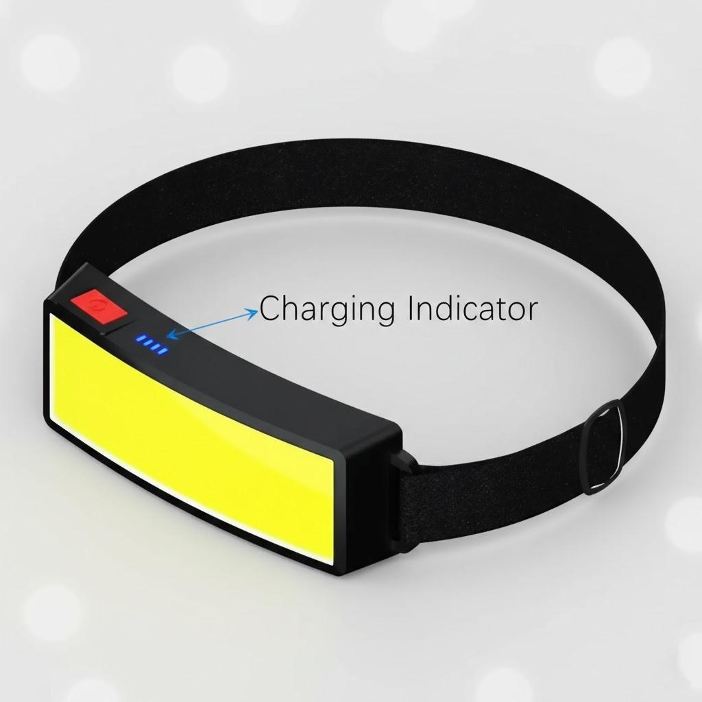 

Super Bright 3 Modes Waterproof Rechargeable LED COB Headlamp Adjustable Battery Powered Headlight for Outdoor Activities Black