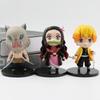 Adorable Demon Slayer Tanjiro Nezuko Pvc Figures 6-pack 8.5cm Anime Merchandise