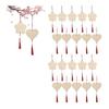 Lucky Ema, Wooden Cherry Blossom Heart Ema, Set of 20, Plain, Perforated, DIY Graffiti, Lucky Charm, Spring Wishes, New Year Prayer, Peace,