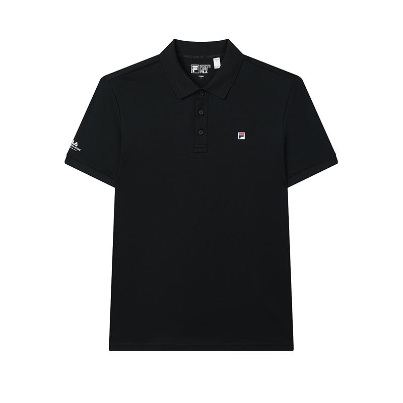 

New FILA MODERN HERITAGE Polo Shirt Men s Jet Black F11M528121F-BK M(170/92A)