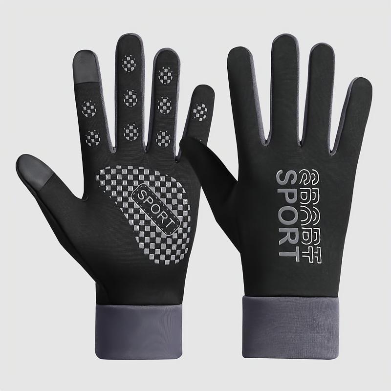 Warm gloves men's and women's season outdoor sports motorcycle electric vehicle windproof waterproof velvet non-slip