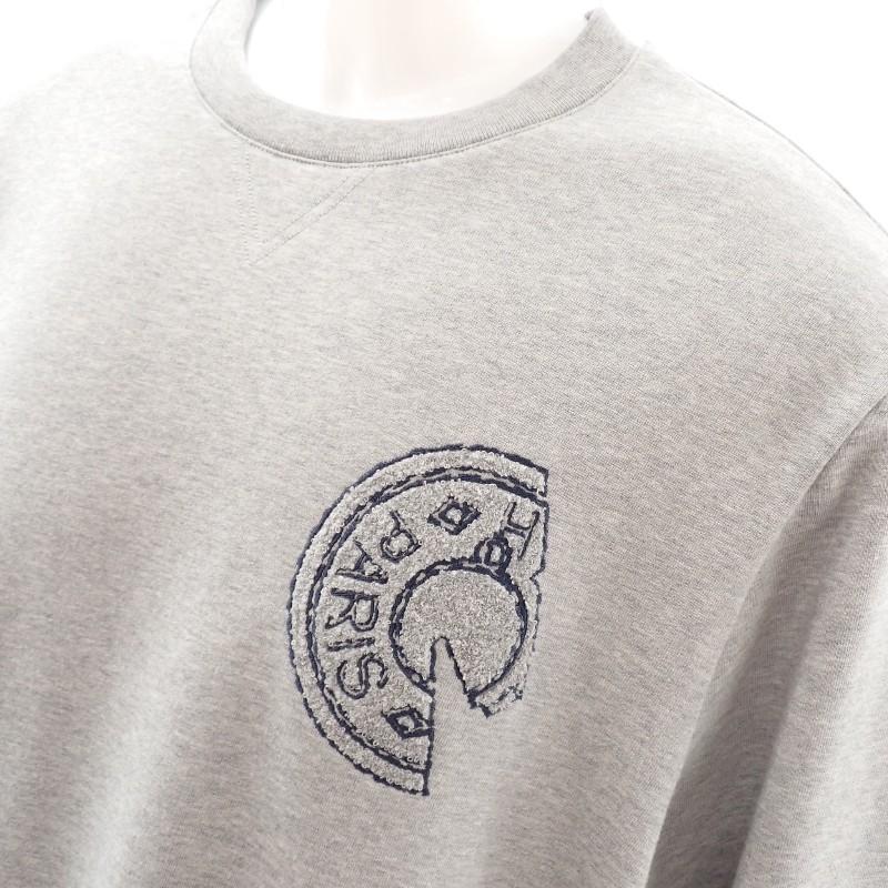 HERMES  H667780HA76SM S  Sweat Gray/gray Cotton Mens