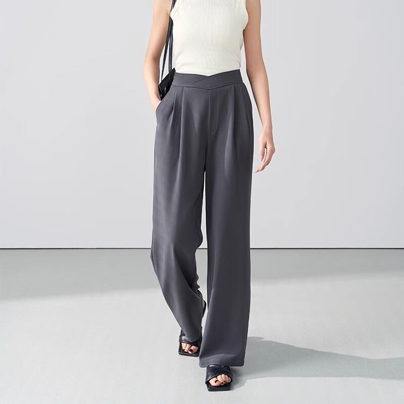 Women's High-Waist Straight-Leg Suit Pants