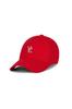 Monogram soft over fit ball cap Red [VARZAR]