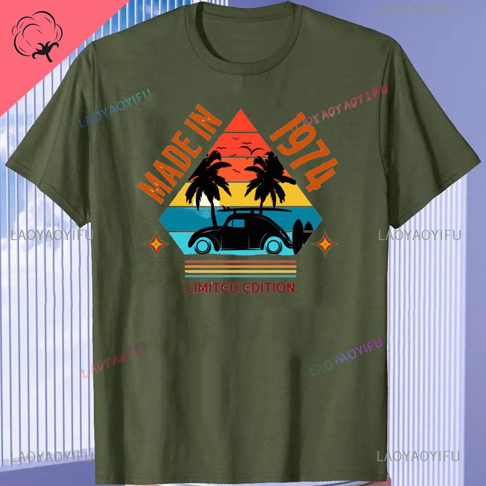 Born in Vintage 1974 Limited Edition Cassette T Shirt  51th Birthday Gifts  Years Old Vintage 1974 High Quality TShirt Tops