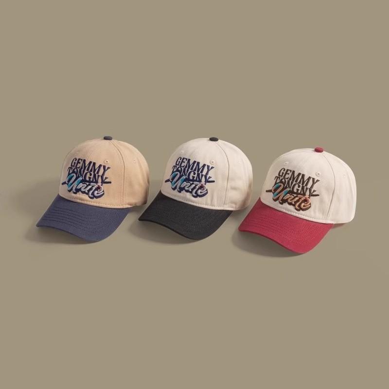 College Style Retro Color Block Baby Hat Children Baseball Hat Fashionable Outfit Boys and Girls Versatile Sun Protection Baseball Hat