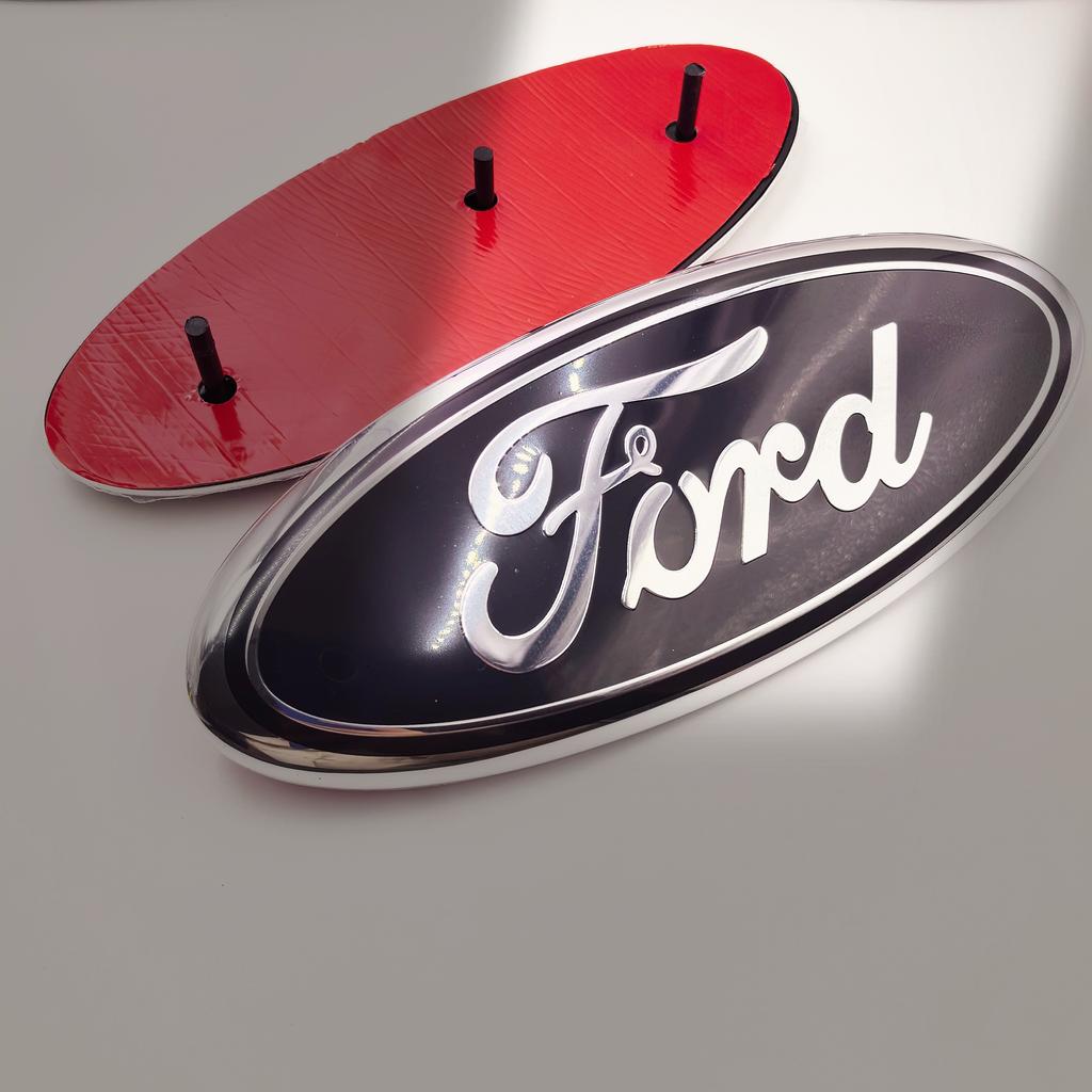 AJF1 forFord Fiat Car Front Hood Emblem Bonnet Badge Rear Trunk Badge Car Front Hood Bonnet Badge 223x90mm Rear Trunk Emblem
